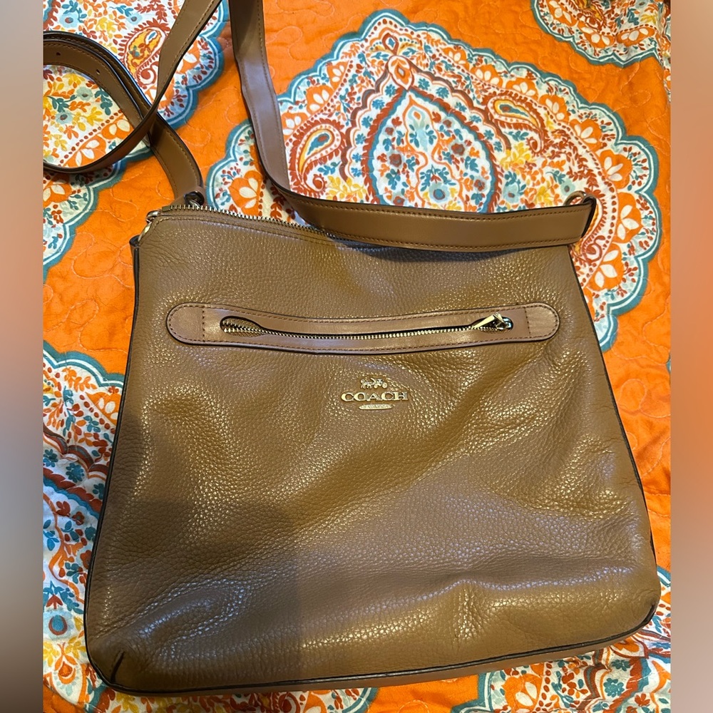 Tan Coach Crossbody Bag